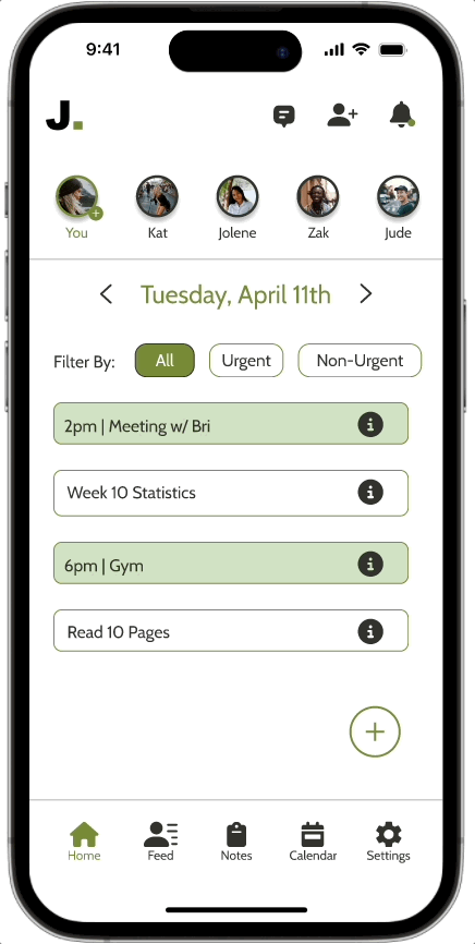 Dashboard and notes hub animation