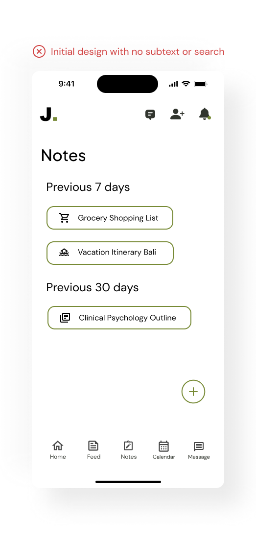 Notes iteration 1