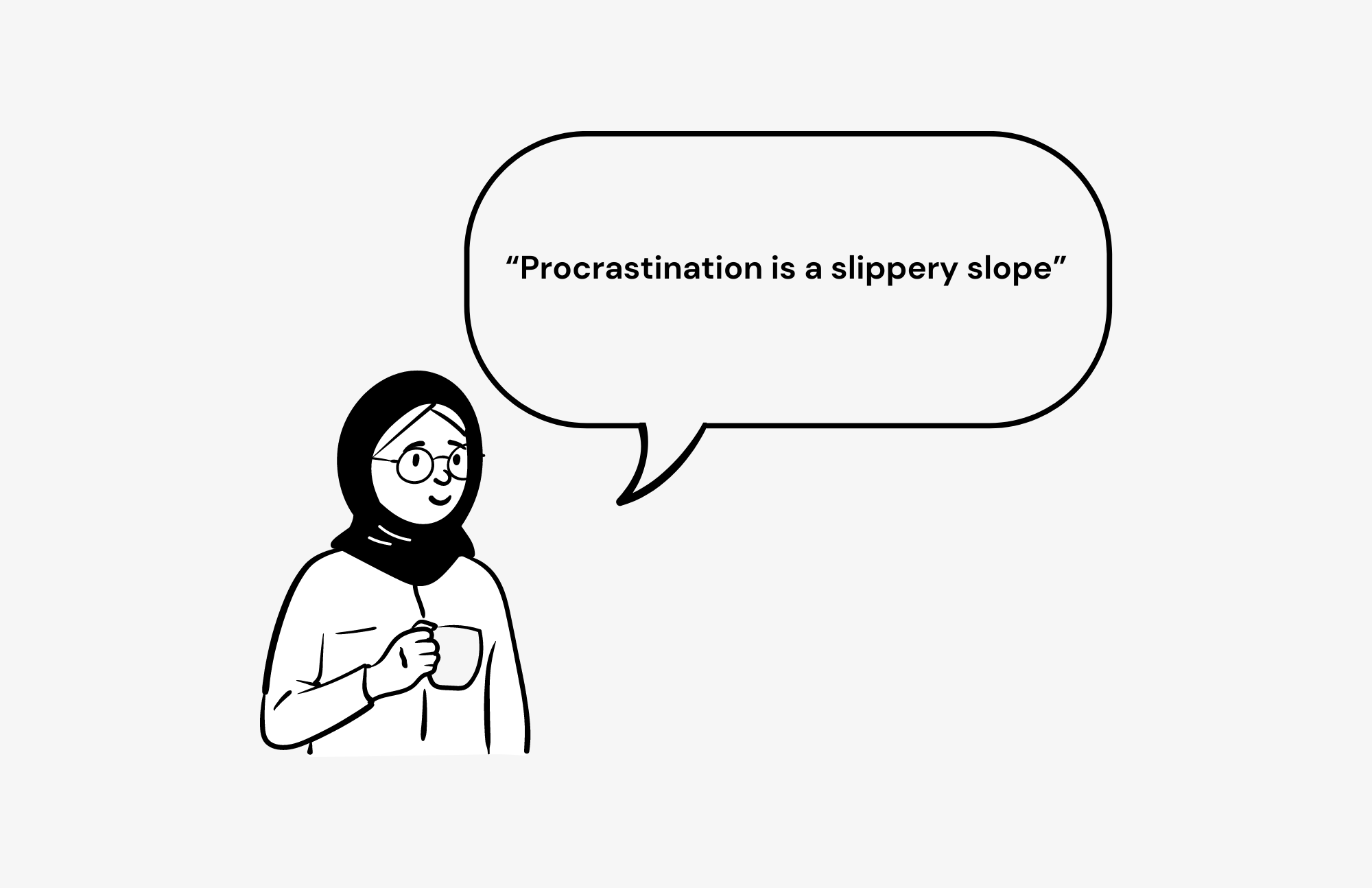 Procrastination illustration